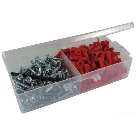 L.H. Dottie K6COTP Anchor Kit, 10 by 1-Inch Length Screw, 22 Anchor, Red
