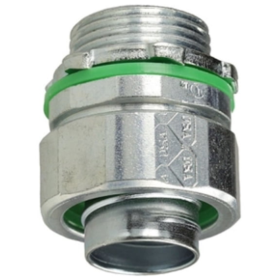 L.H. Dottie SL150, Liquidtight Connector, 1-1/2In Steel Straight, 1 PC