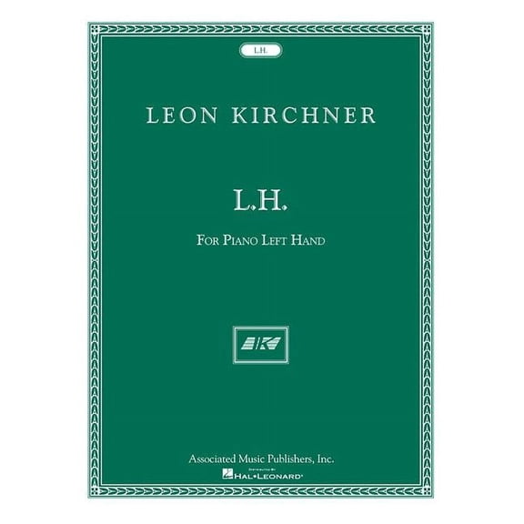 L.H. for Leon Fleisher: For Piano Left Hand (Paperback)