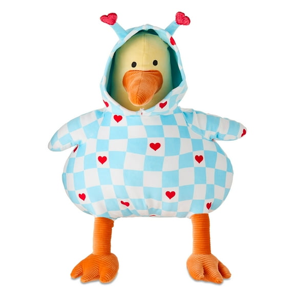 Large Duck Plush, Multicolor, 14", Valentine's Day by Way To Celebrate