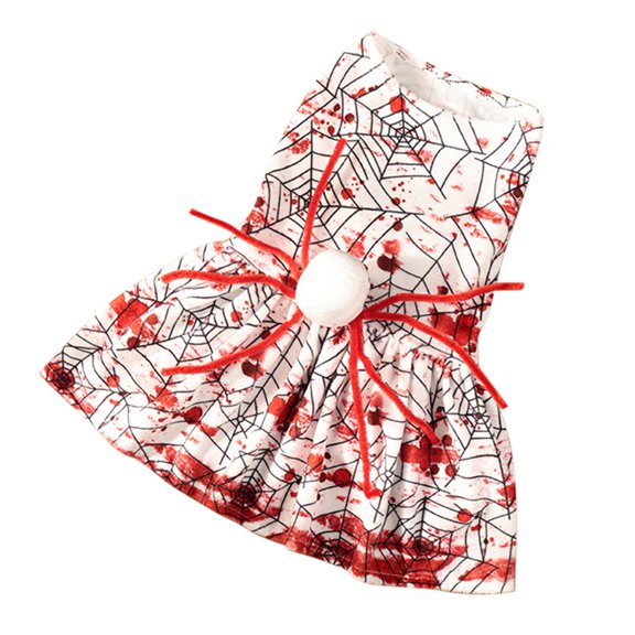 L Halloween Spider Pet Dress L For Small Medium Dogs Cats Festive Costume Party Outfit