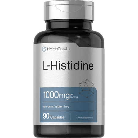 L Histidine 1000mg | 90 Capsules | Pharmaceutical Grade | by Horbaach