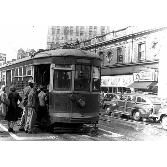 L.I.R.R. Depot on Flatbush Avenue- Fine Art Canvas Print (20" x 30")