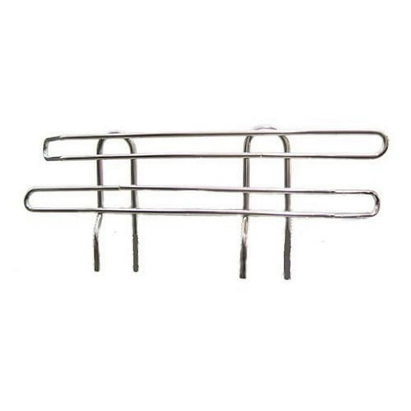 L&J Chrome Side Ledge for Wire Shelf - 18"