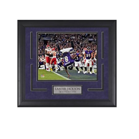 L. Jackson - 2019 MVP - Framed Football Photo