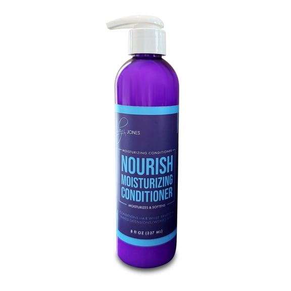 by L. Jones Nourish Moisturizing Conditioner for Dry & Damaged Hair, Lightweight Hydration, Detangling & Softening, Safe for Braids, Locs, Weaves & Extensions