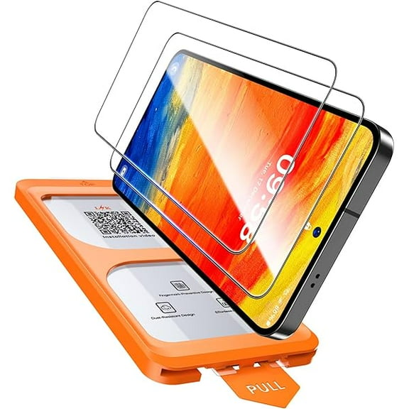 LK 2 Pack for Samsung Galaxy S25 Plus/S25+ Screen Protector Tempered Glass, [Auto Dust Removal] Full Coverage Mil-Grade Shatterproof Film for S25 Plus 6.7'', 0 Bubble