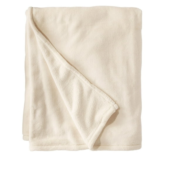 L.L.Bean Wicked Plush Throw Antique White Large (0SAG201000)