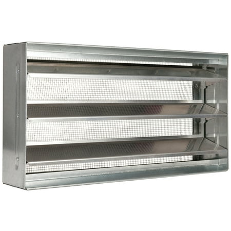 GAF Master Flow Aluminium Block Foundation Vent in Mill