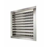 Master Flow 12 in. W X 12 in. L Metallic Silver Aluminum Wall Louver