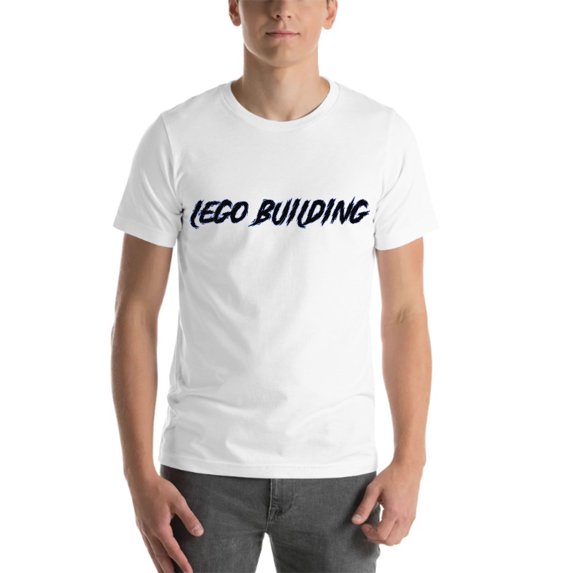 L LEGO Building Slasher Style Short Sleeve Cotton T-Shirt By Undefined Gifts