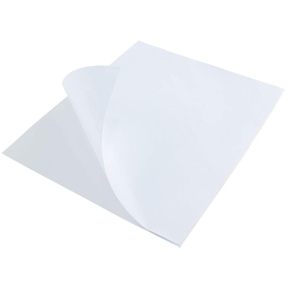 L LIKED 30 Printable White Sticker Paper Full Sheet Label, Matte, 8.5