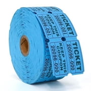 L LIKED Raffle Tickets Double Rolls 1000 per Roll 50/50 Raffle Tickets for Events, Entry, Class Reward, Fundraiser & Prizes (Blue)