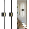 thumbnail image 1 of L LOHAS LED Battery Operated Wall Sconces Set of 2, Battery Wall Sconce 10000mAh, Black Rechargeable Sconces 6000K, 28.3 Inch Wireless Wall Lights, Sconce Wall Decor for Bedroom, Living Room, 1 of 10