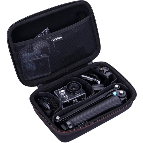 L LTGEM Camera Travel Case Compatible with AKASO EK7000 / EK7000 / V50 / V50X / Brave 7 / Brave 7 LE/Brave 4 / Brave 4 /Brave 4 Elite Camera (Case only!)