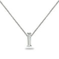 thumbnail image 1 of L Letter Initial Alphabet 925 Silver Necklace, 15 inches with extender, 1 of 4