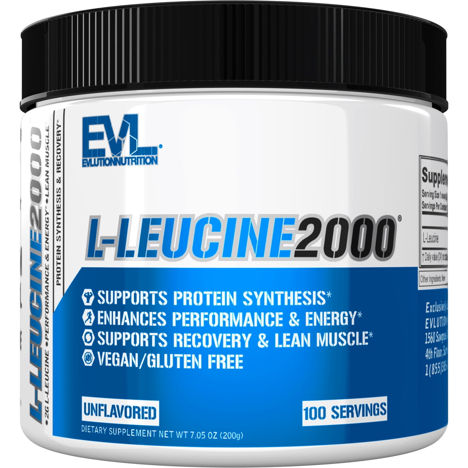 EVLution Nutrition L Leucine Powder 2000mg Muscle Booster Recovery evlution-nutrition-l-leucine-powder-2000mg-muscle-booster-recovery