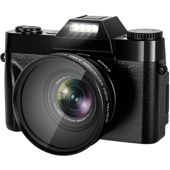 L-Link 48MP Digital Camera, 4K Vlogging Camera Camcorder for YouTube, 3.0 Flip Screen YouTube Camera 16X Digital Zoom Blogging Camera with SD Card