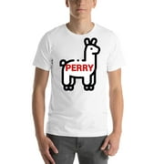 L Llama Perry Short Sleeve Cotton T-Shirt By Undefined Gifts