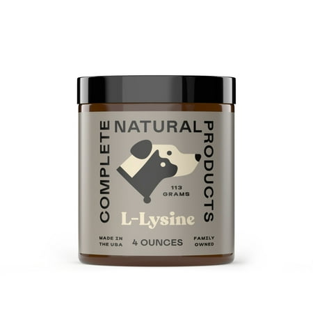L-Lysine Powder for Pets - 4oz - Pure L-Lysine Powder by Complete Natural Products