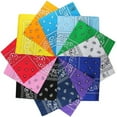 thumbnail image 1 of L&M Double Sided 100% Cotton Head Wrap Old West Design Multi-Color (12 Pack), 1 of 1