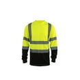 thumbnail image 1 of L&M Hi Vis Class 3 T Shirt Reflective Safety Lime Orange Short Long Sleeve HIGH Visibility, Lime Bottom, 1 of 1