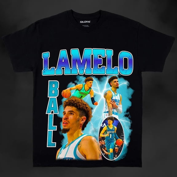 L@Melo Ball Basketball T-shirt Basketball Vintage Graphic Tee