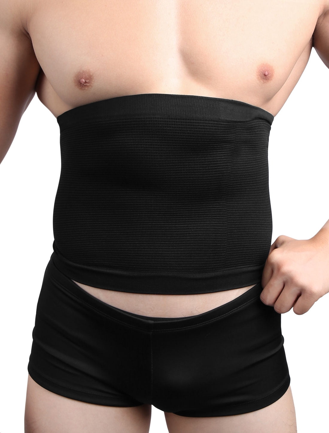 L Men Underclothes Slimming Waist Trimmer Belt Abdomen Belly Girdle 