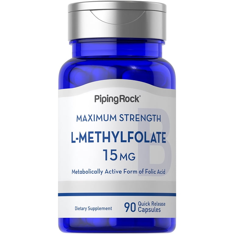 piping rock glutathione L-Methylfolate 15 mg | 90 Capsules
