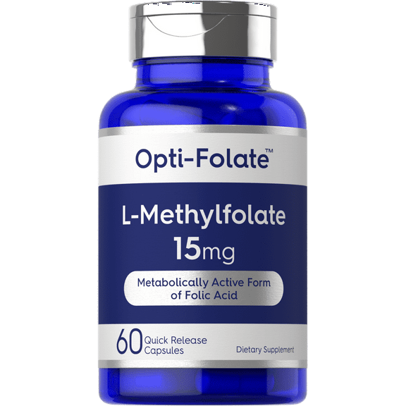 L Methylfolate 15mg | 60 Capsules for Men and Women | Methyl Folate 5-MTHF | by Opti-Folate