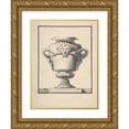thumbnail image 1 of L.N. Percenet 19x24 Gold Ornate Framed and Double Matted Museum Art Print Titled - Design for a Vase, 1 of 4