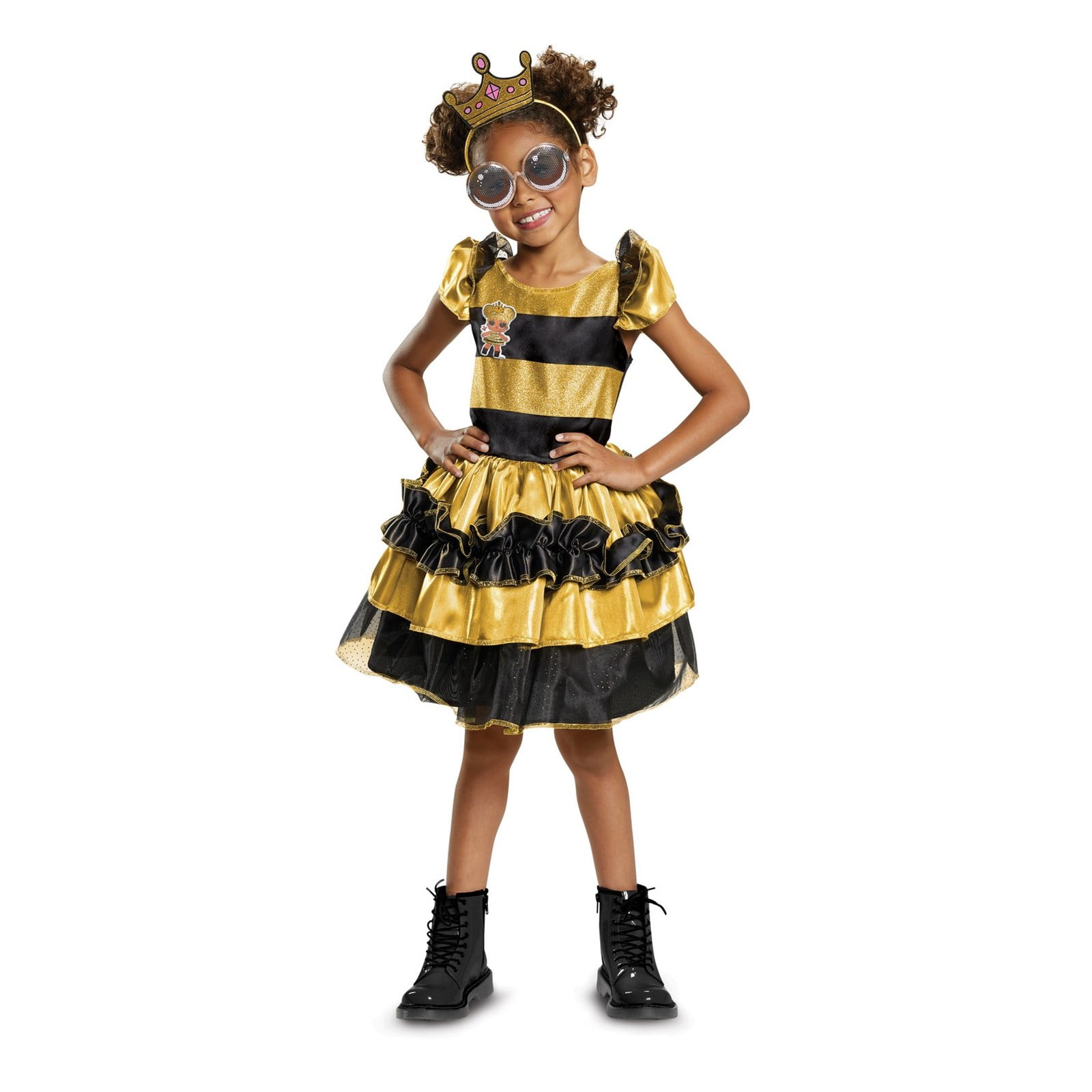 L.O.L Dolls Queen Bee Deluxe Child Halloween Costume - Walmart.com