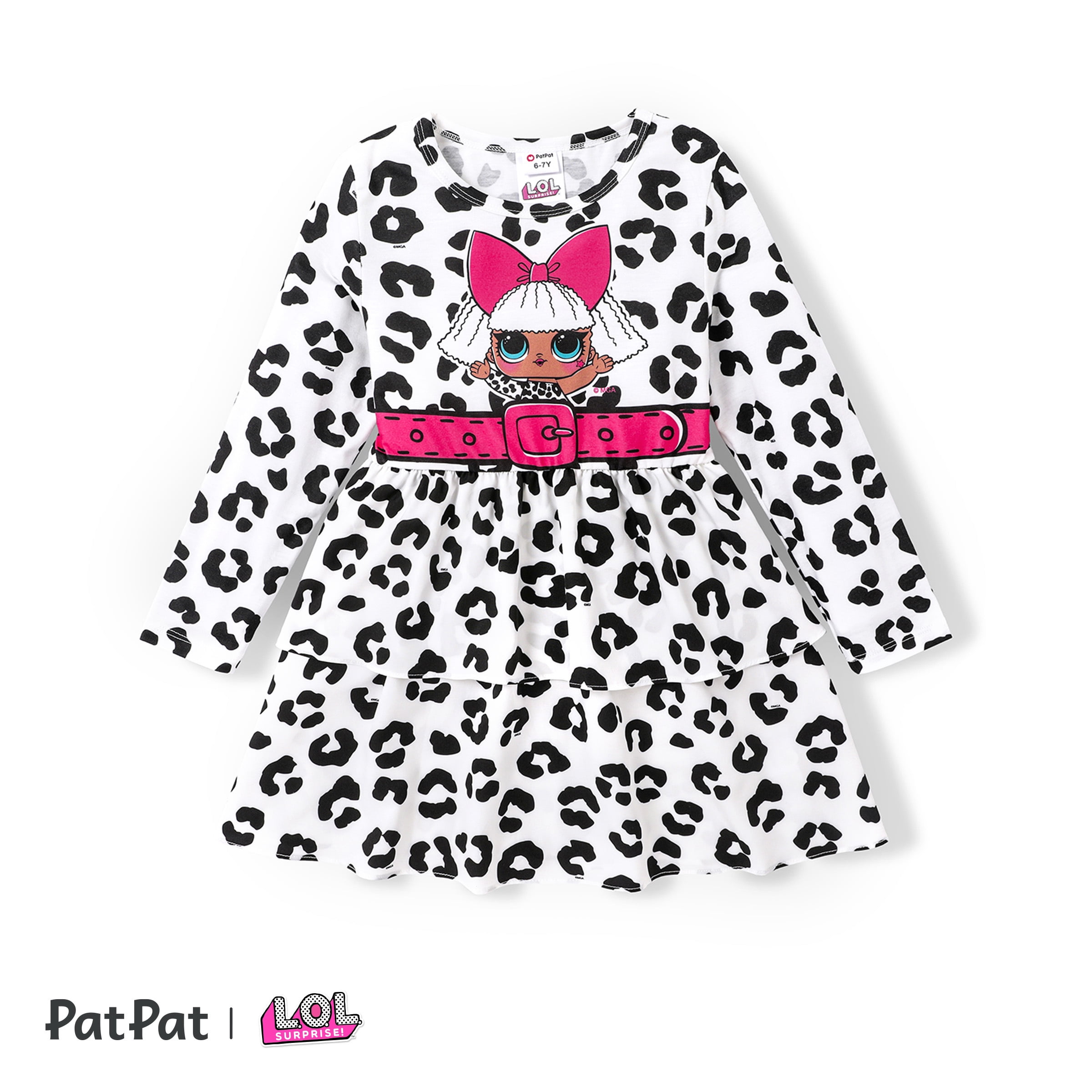 L.O.L. SURPRISE! Girls Dress Graphic Long Sleeves Birthday Wedding Party  Outfits for Kids Sizes 3-10 - Walmart.com