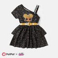 thumbnail image 1 of L.O.L. SURPRISE! Girls Dresses One Shoulder Black Sequins Party Outfits Doll Fashion Sizes 5-12, 1 of 6