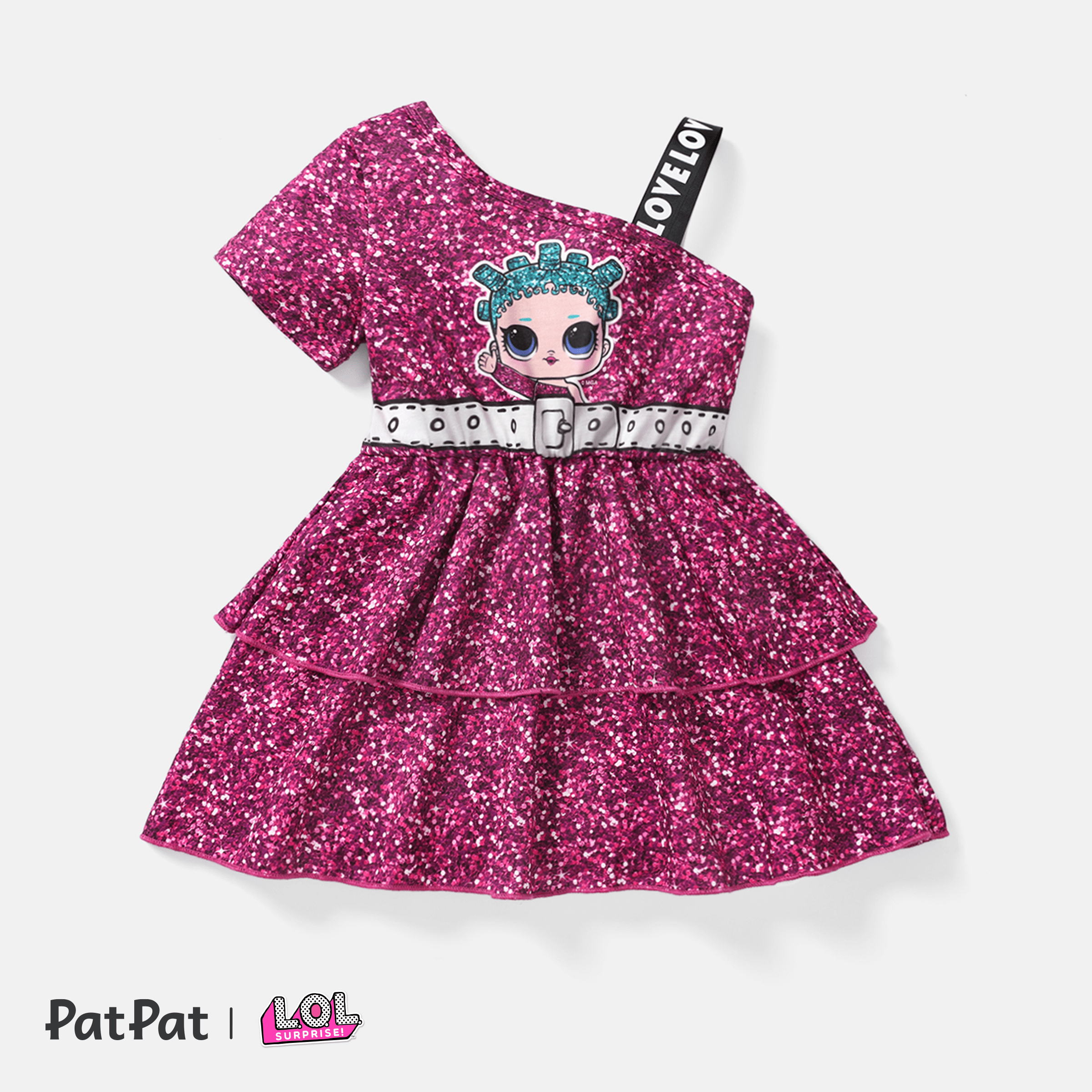 L.O.L. SURPRISE! Girls Dresses One Shoulder Purple Sequins Party Outfits  Doll Fashion Sizes 2-10 - Walmart Business Supplies