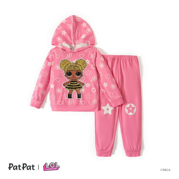 L.O.L. SURPRISE! Kids Girls Sweatshirts Character Stars Graphic Hoodie and Pants 2 Pieces Outfit Sets Sizes 5-12