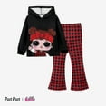thumbnail image 1 of L.O.L Surpries! Kids Girls 2pcs Characters Print Hoodie Sweatshirt and Houndstooth Flared Pants 2 Pieces Outfit Sets Sizes 5-12, 1 of 7