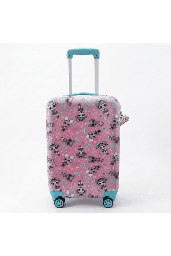 L O L Surprise! 21 inch Child Rolling Luggage Hardside Carry-on Suitcase with Wheels for Kids