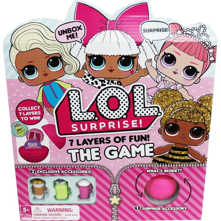  Spin Master L.O.L. Surprise! 7 Layers of Fun, Board Game for  Families and Kids Ages 5 and up, pink, standard (6041601) : Toys & Games