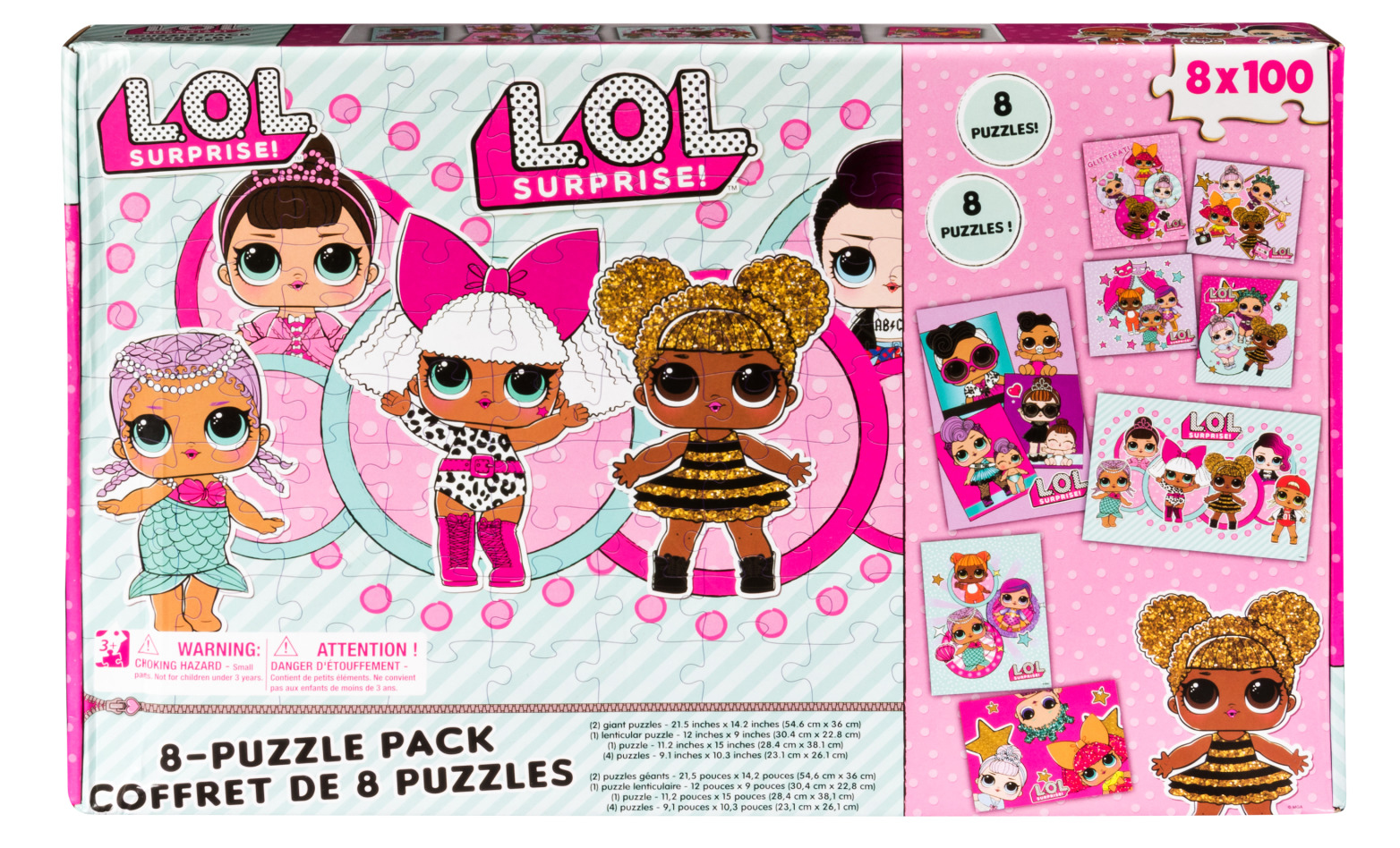 L.O.L. Surprise! 8-Pack of Jigsaw Puzzles - image 1 of 1