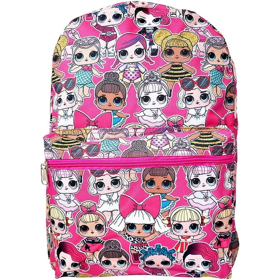 L.O.L. Surprise! All Over Print Pink 16 inch Backpack