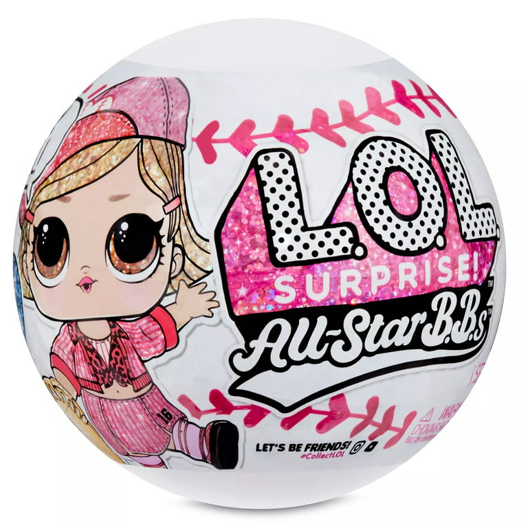 L.O.L. Surprise All-Star B.B.S Sports Series 3-Pack Baseball Team Sparkly  Dolls