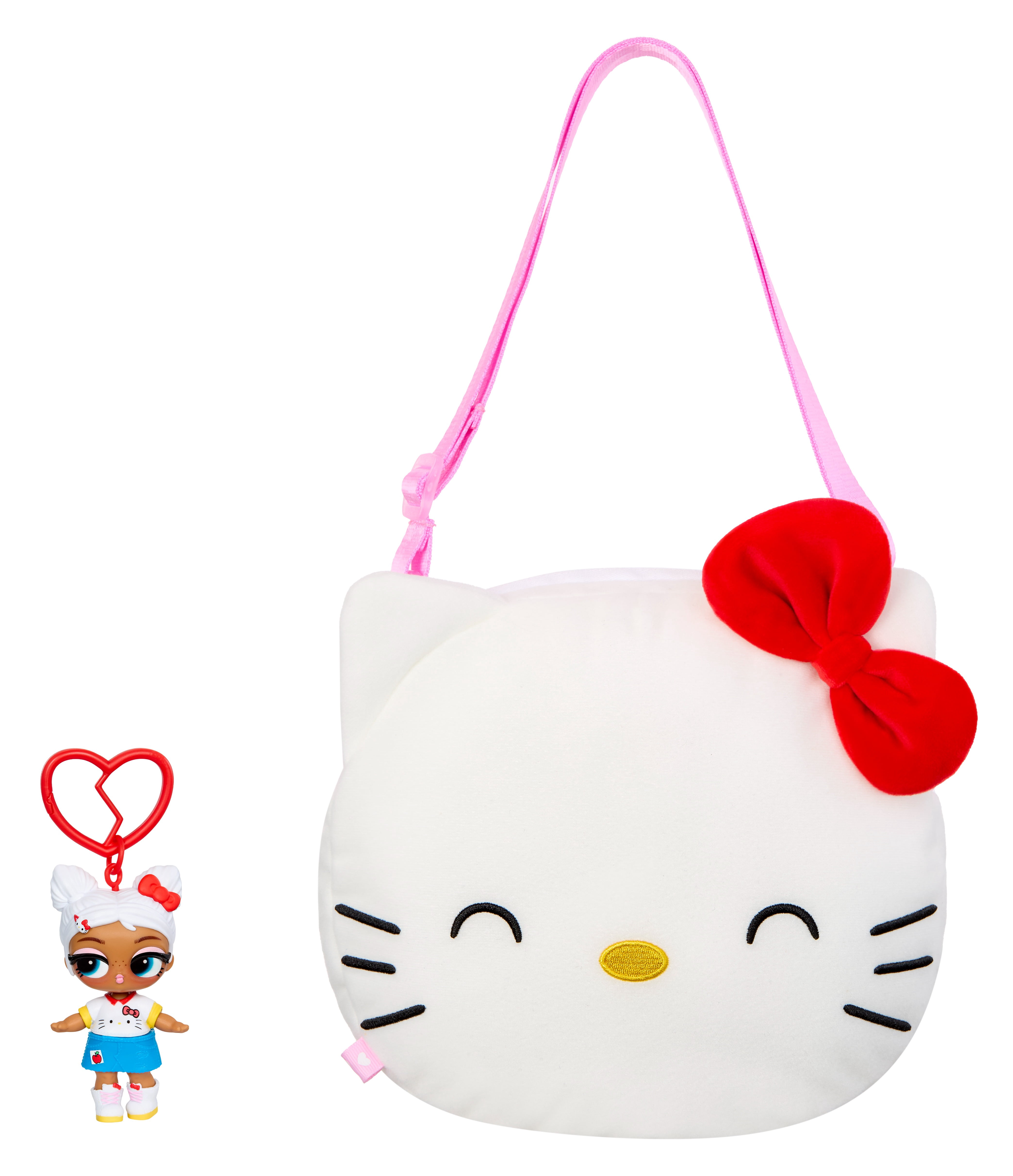 LOL Surprise Loves Hello Kitty and Friends BIG Reversible Plush – Large Plush with Matching Tot, Reversible, On-the-Go Play, and 7 Total Surprises – Collect All 3!