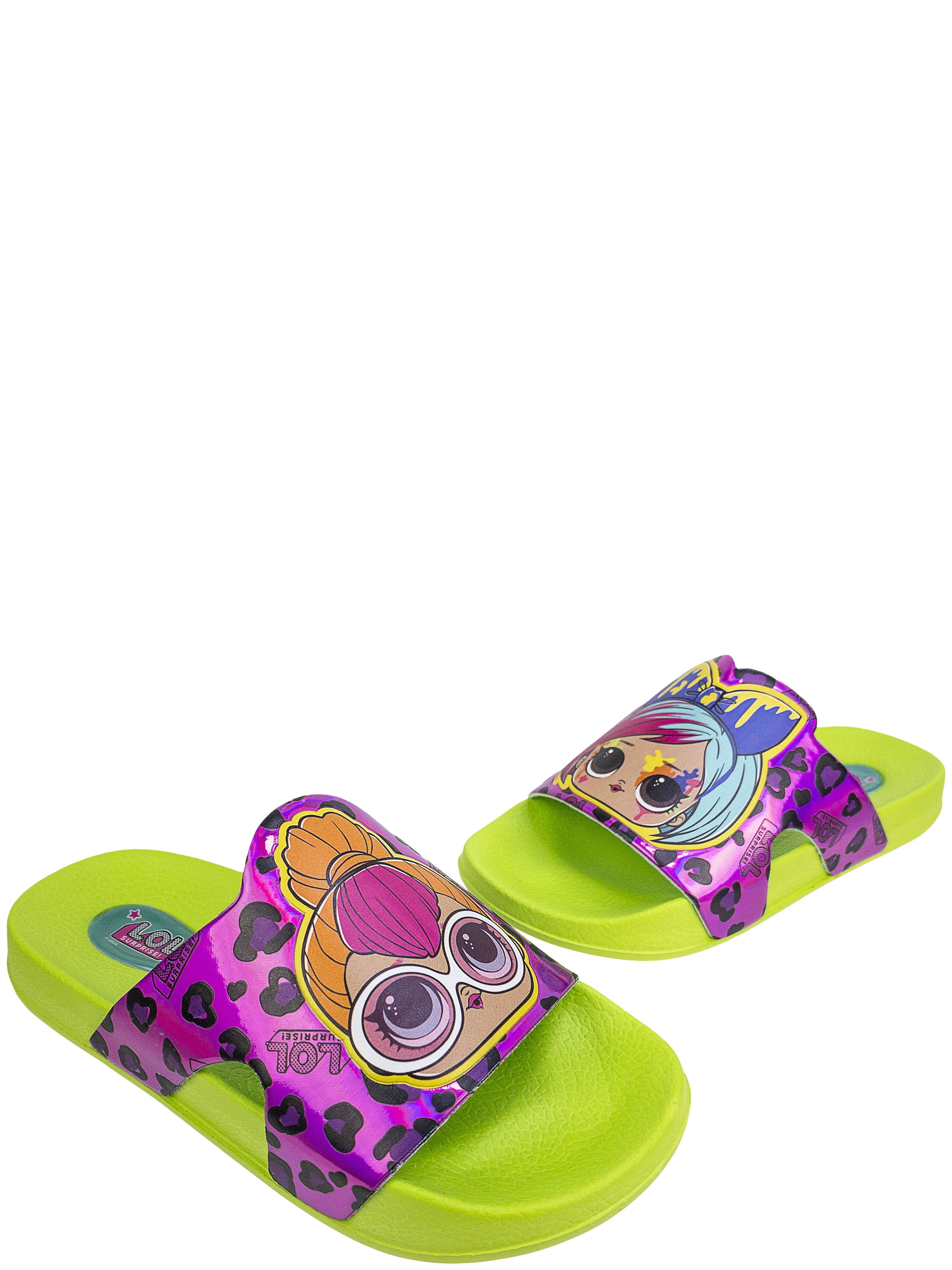 L.O.L Surprise Girls Applique Slide Sandals Sizes 11 5 Walmart