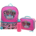 thumbnail image 1 of L.O.L. Surprise! Bff VIbes Insulated Lunch School Bag, Turquoise Rainbow Blue, 4 Piece, 1 of 5