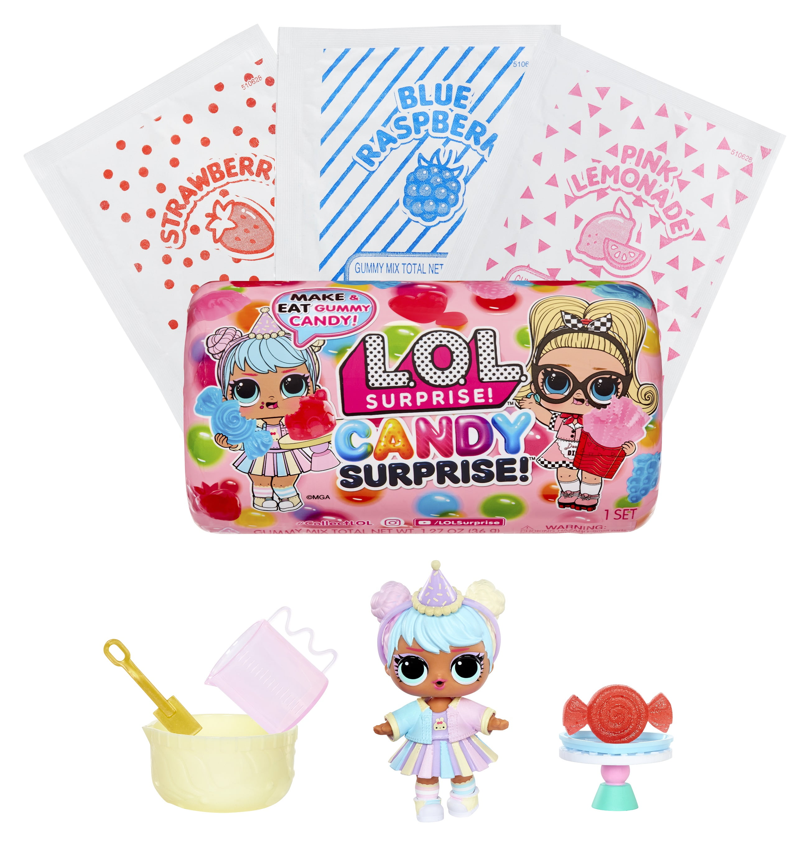 LOL Surprise Candy Surprise Tot Doll with DIY Candy Maker Edible Candy Ages 4