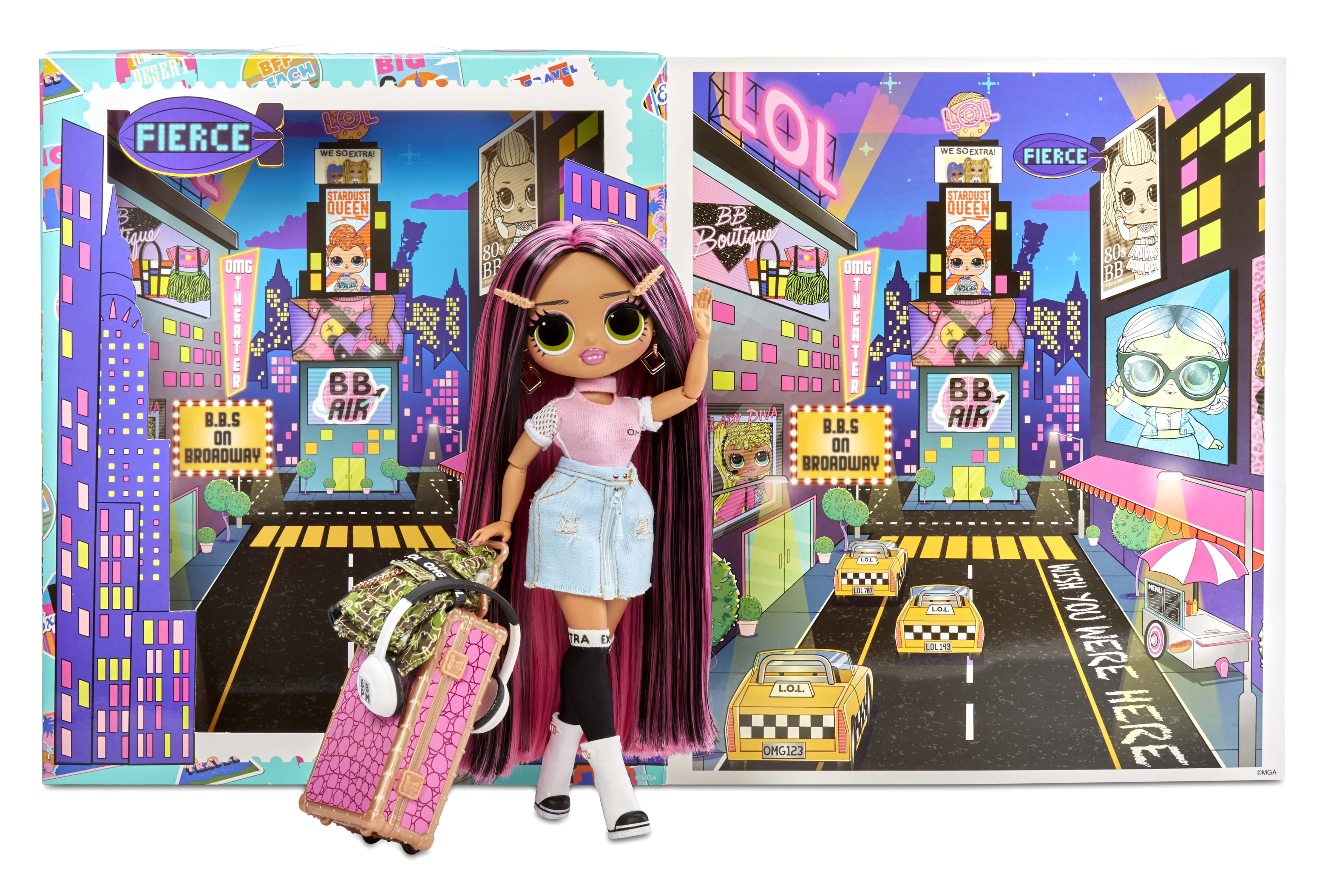 L.O.L. Surprise! City Babe 3+ Years Fashion Doll with Fashion Outfit & Travel Accessories, 15 Pack