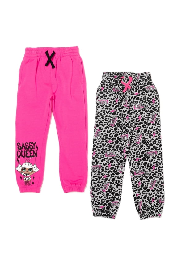 Diva Big Girls Fleece 2 Pack Pants Little Kid to Big