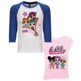 thumbnail image 1 of L.O.L. Surprise! Girls 2 Pack T-Shirt (Light Pink/Royal White, L-10/12), 1 of 3