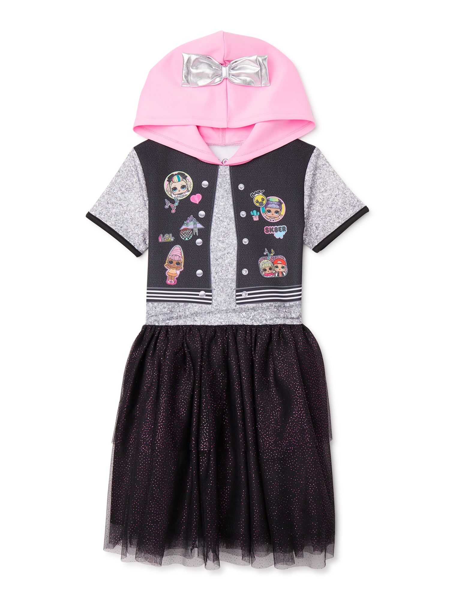 L.O.L. Surprise Girls Cosplay Hooded Tutu Dress Sizes 4 12